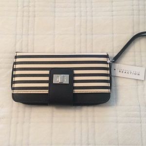 Kenneth Cole Reaction Stripe Wristlet Hand-Purse.